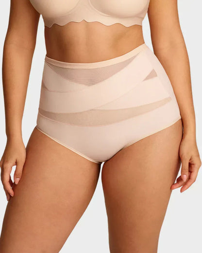 VOZALX™ Plus-Size High-Waist Cross Tummy Control Panties