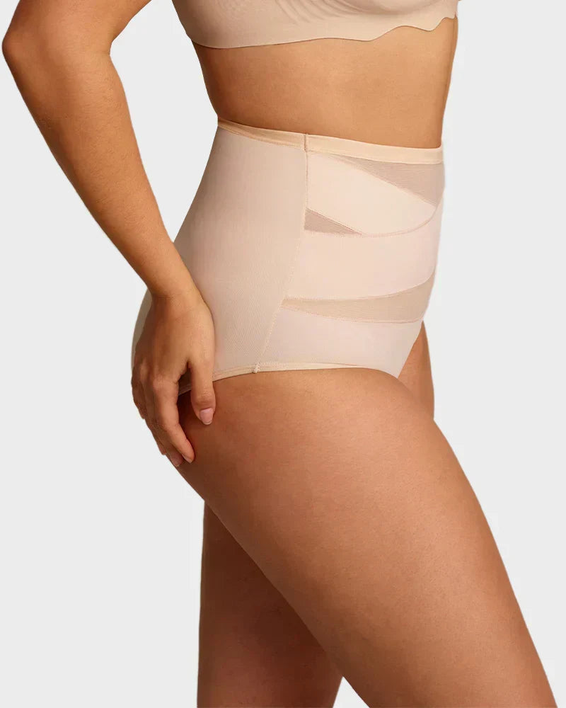 VOZALX™ Plus-Size High-Waist Cross Tummy Control Panties