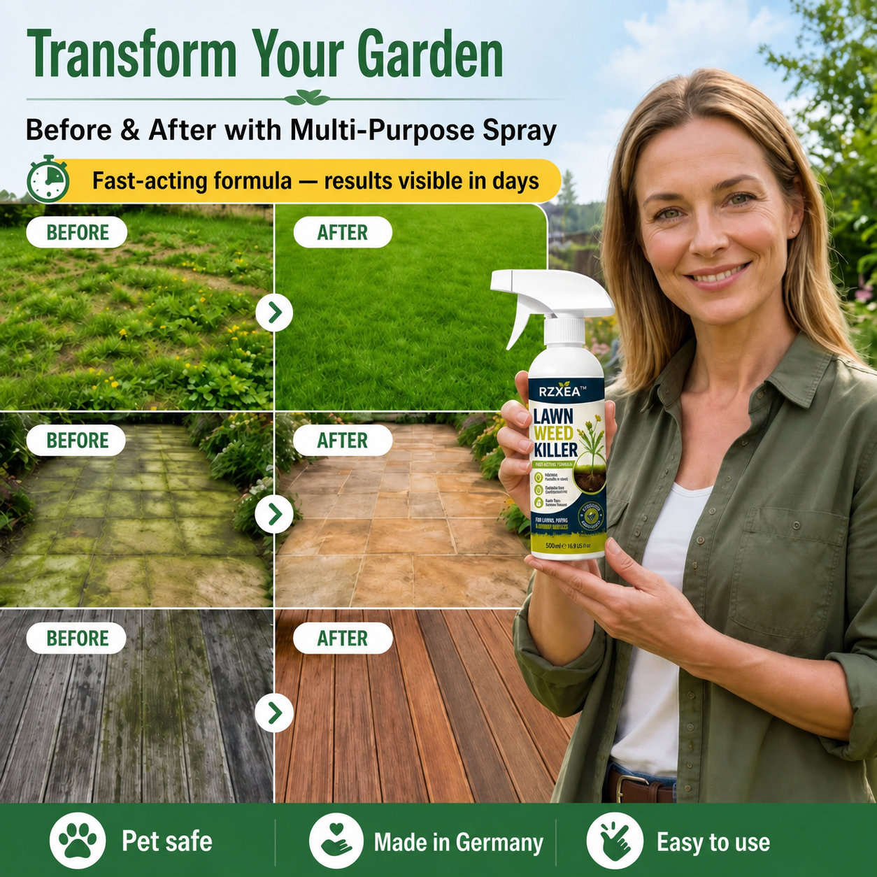 AEXZR®⚡ [Easy and stress-free weeding in the garden] Herbicide for domestic use