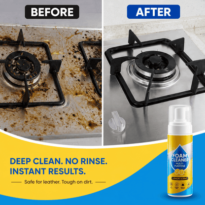 ⚡Limited Stock!!!🔥Last Day 60% OFF🔥 Foam No-Rinse Cleaner — Spray, Wipe & Done