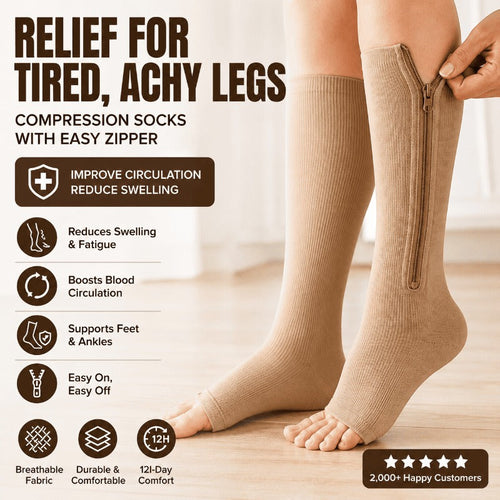 AEXZR® Easy-On Zipper Compression Socks