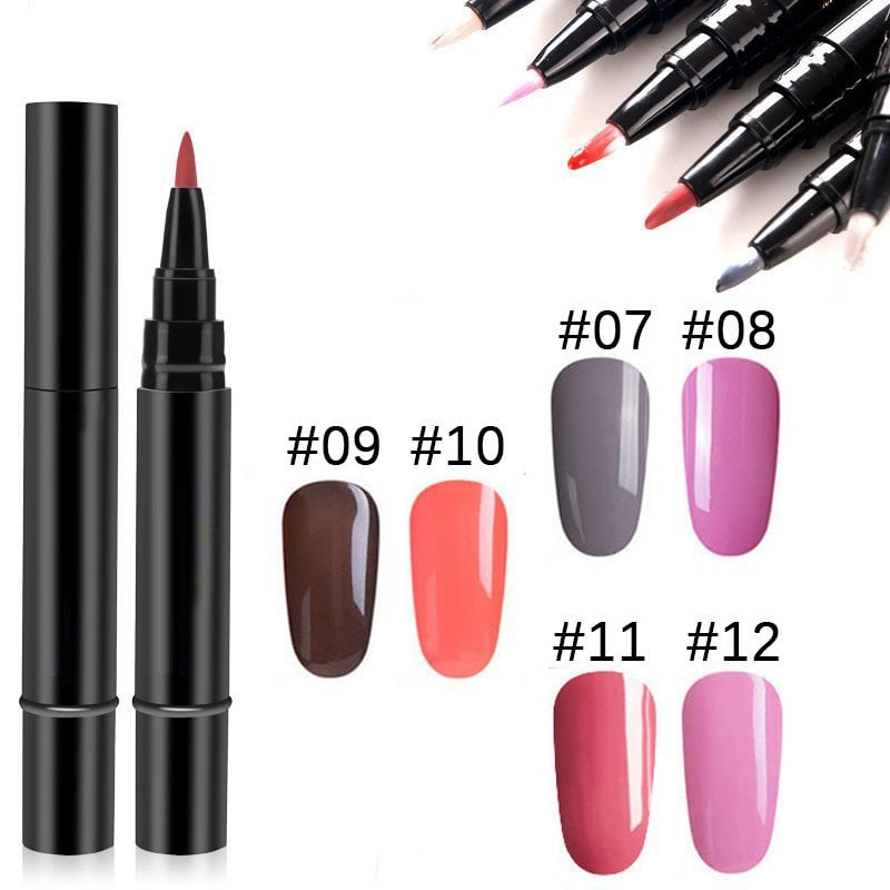 ⚡⚡⚡LAST 44 PCS LEFT!!! 💅 Limited Time Buy 1 Get 1 Free - $ 19.99! ✨AEXZR® One Step Nail Gel Pen🎨Free handheld mini UV nail lamp💡