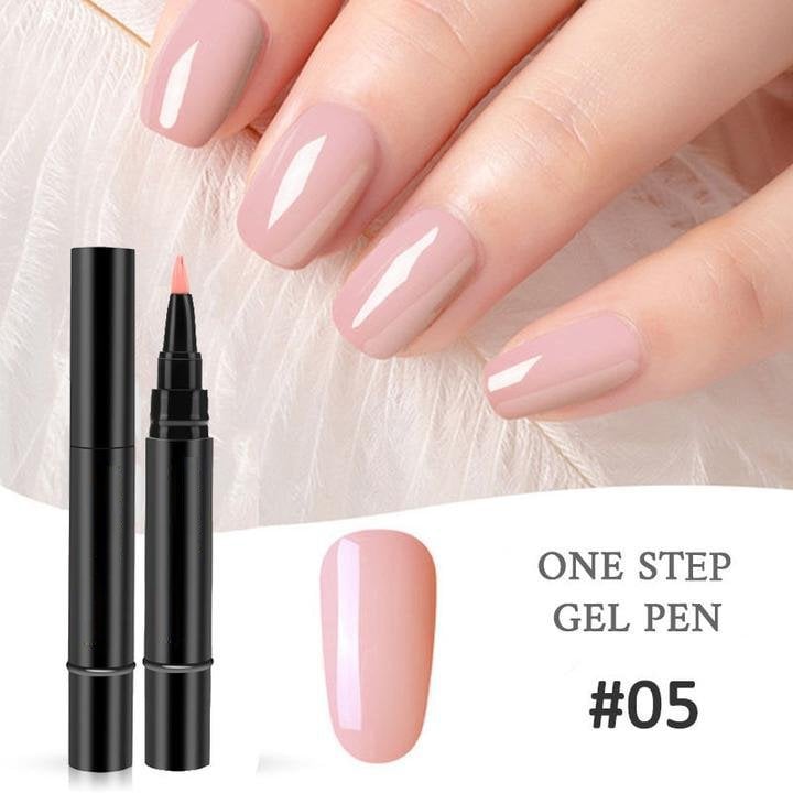 ⚡⚡⚡LAST 44 PCS LEFT!!! 💅 Limited Time Buy 1 Get 1 Free - $ 19.99! ✨AEXZR® One Step Nail Gel Pen🎨Free handheld mini UV nail lamp💡