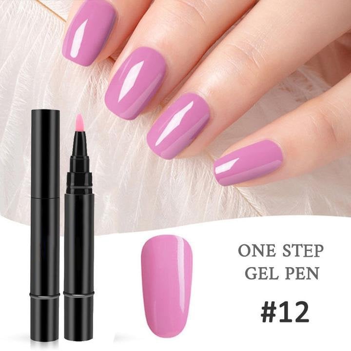 ⚡⚡⚡LAST 44 PCS LEFT!!! 💅 Limited Time Buy 1 Get 1 Free - $ 19.99! ✨AEXZR® One Step Nail Gel Pen🎨Free handheld mini UV nail lamp💡