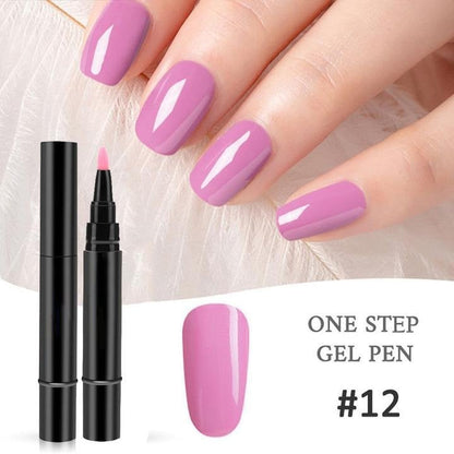 ⚡⚡⚡LAST 44 PCS LEFT!!! 💅 Limited Time Buy 1 Get 1 Free - $ 19.99! ✨AEXZR® One Step Nail Gel Pen🎨Free handheld mini UV nail lamp💡