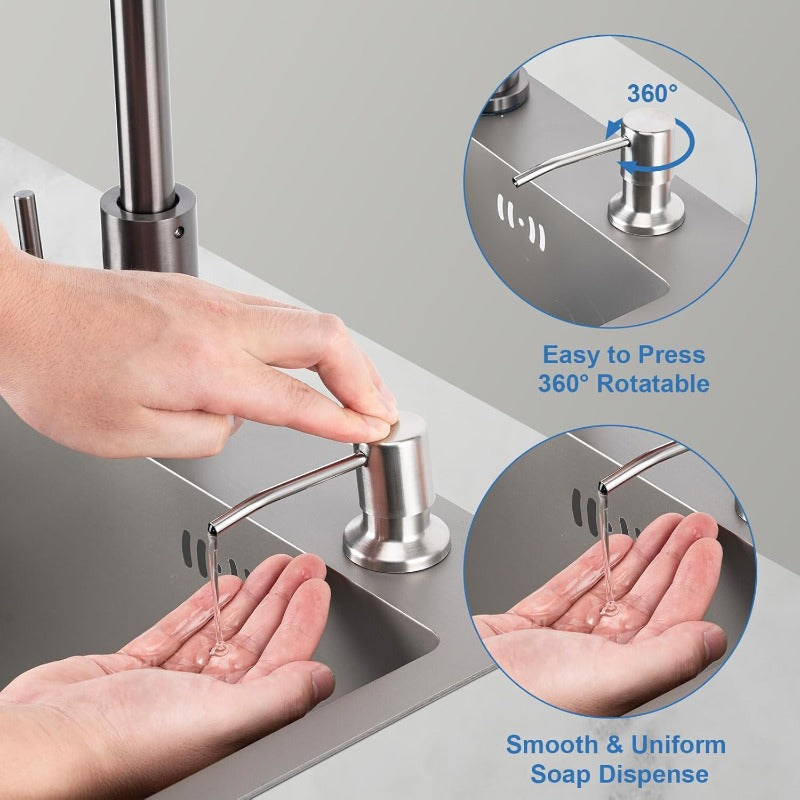 AEXZR® Stainless Steel Built-In Soap Dispenser