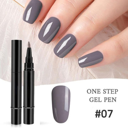 ⚡⚡⚡LAST 44 PCS LEFT!!! 💅 Limited Time Buy 1 Get 1 Free - $ 19.99! ✨AEXZR® One Step Nail Gel Pen🎨Free handheld mini UV nail lamp💡