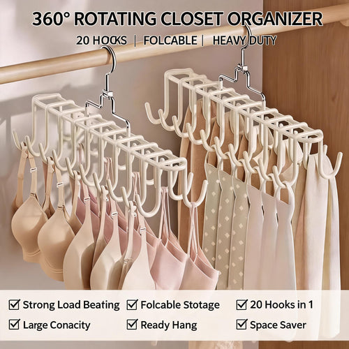 Limited Stock!!! AEXZR® 360° SpinSpace Folding Closet Hanger❌No-Mess