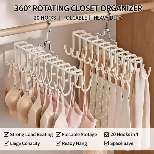 Limited Stock!!! AEXZR® 360° SpinSpace Folding Closet Hanger❌No-Mess