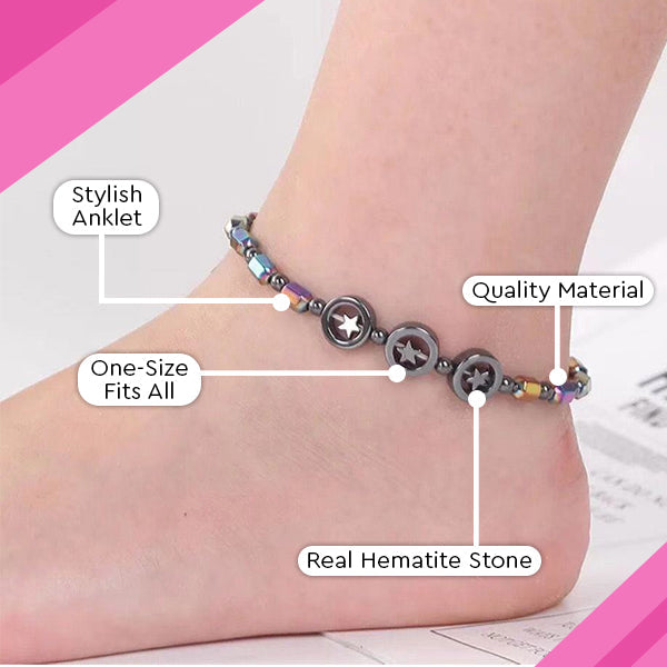 🌟 Official Store | CZTICLE® Hematite Magnet Therapy Anklet – Your Path to Wellness and Weight Loss!