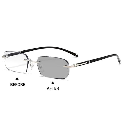 AEXZR® Frameless, ultralight reading glasses with a diamond-cut finish