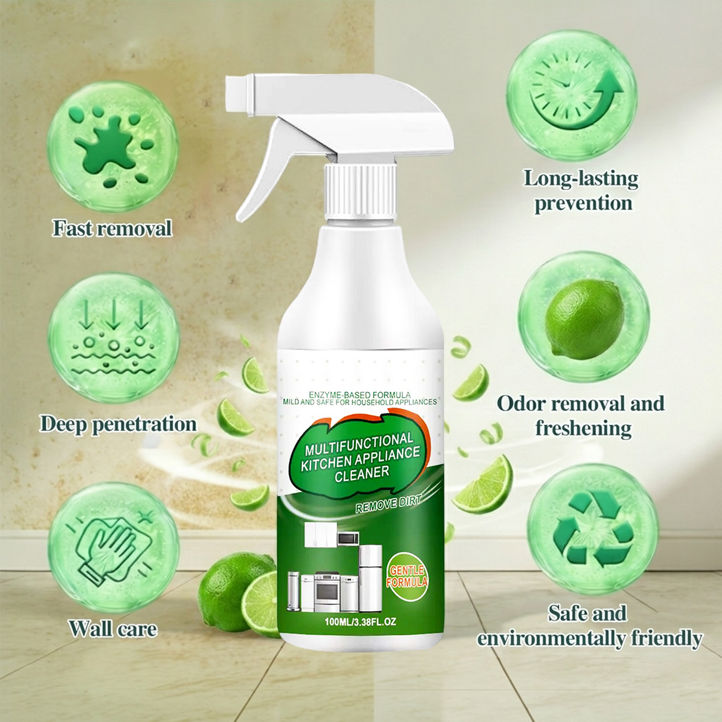 ⚡Limited Stock!!!⚡ Multi-Purpose Enzyme Foam Cleaner - Effortlessly Removes Grease in Seconds 🔥 Save 60% Today Only