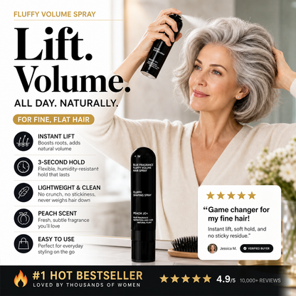 RZXEA™  Fluffy Hair Shaping Spray, Long Lasting Peach Scent Volumizing Hair Mist for All-Day Hold