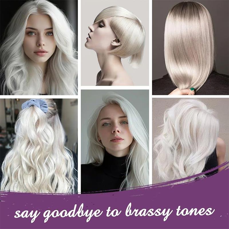 AEXZR® Purple Keratin Hair Mask - Locks Color & Neutralizes Brass & Yellow Tones For Blonde Silver Gray Highlighted Hair