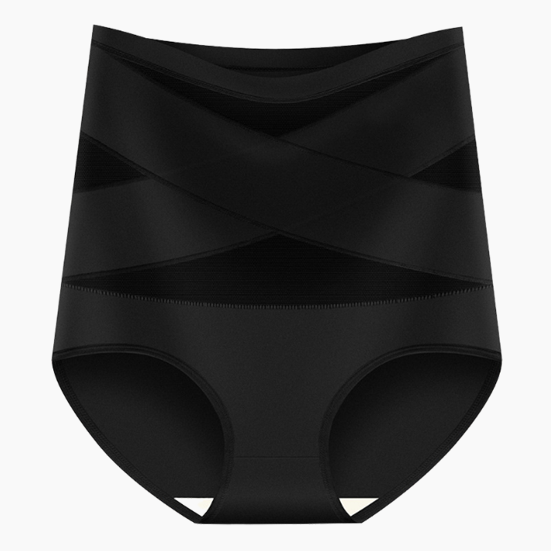 VOZALX™ Plus-Size High-Waist Cross Tummy Control Panties
