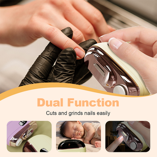 Limited Stock!!! 💗LAST DAY SALE 49% OFF⚡50K+ SOLD💕🌟AEXZR® 2-in-1 Safe Electric Nail Clipper