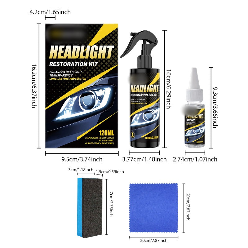 AEXZR® Professional Headlight Polish and Sealant Kit