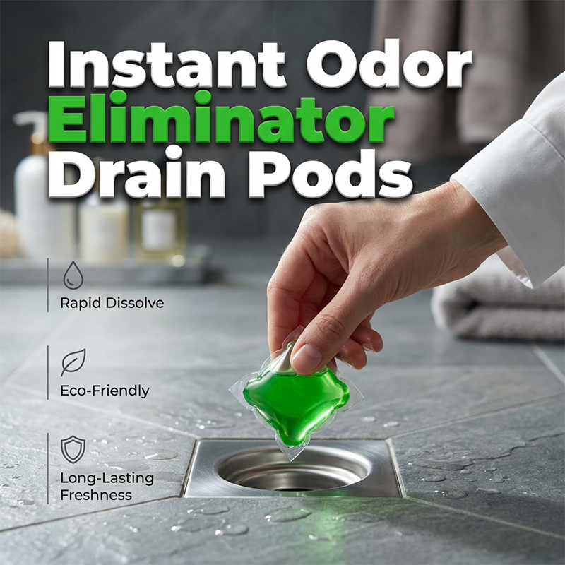🥳2026 HOT SALE🥳💞AEXZR® 50K+ SOLD!｜Drain Deodorizer Pods – Bio‑enzyme formula neutralizes smells at the source. Instant fresh scent, no harsh chemicals. Say goodbye to embarrassing odours. 🚰✅