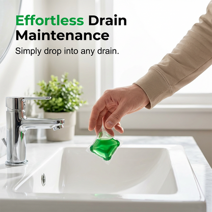 🥳2026 HOT SALE🥳💞AEXZR® 50K+ SOLD!｜Drain Deodorizer Pods – Bio‑enzyme formula neutralizes smells at the source. Instant fresh scent, no harsh chemicals. Say goodbye to embarrassing odours. 🚰✅