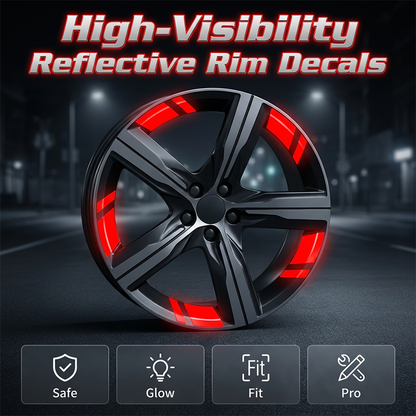 AEXZR® Car Wheel Rim Reflective Stripes Decal