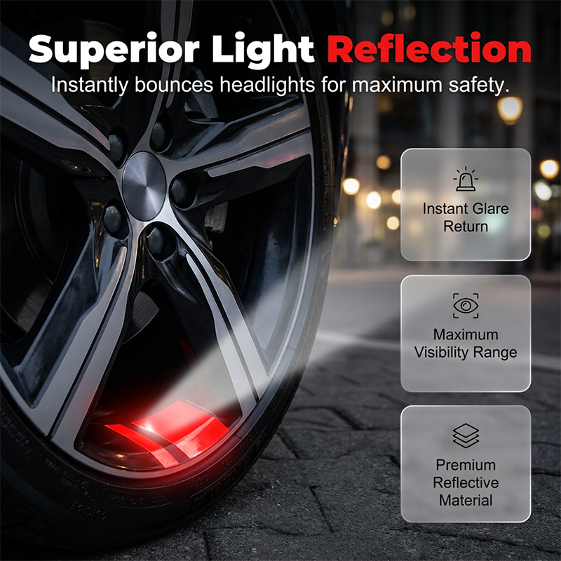 AEXZR® Car Wheel Rim Reflective Stripes Decal