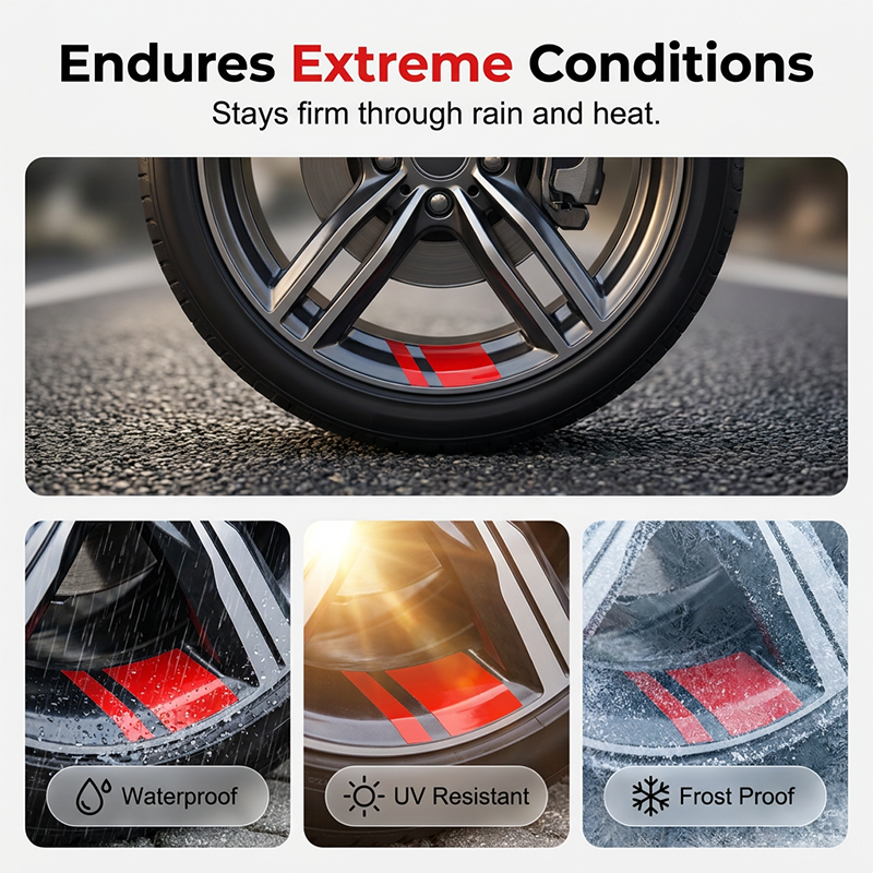 AEXZR® Car Wheel Rim Reflective Stripes Decal