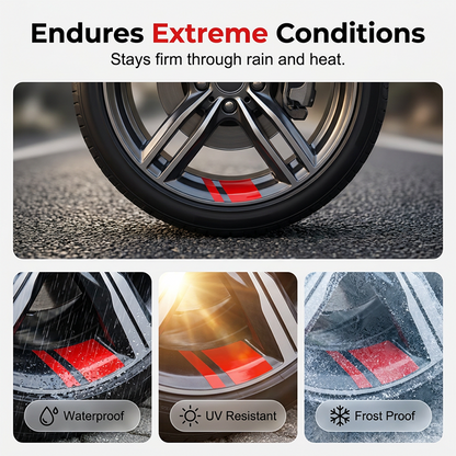 AEXZR® Car Wheel Rim Reflective Stripes Decal