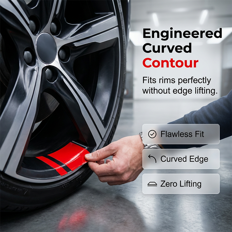 AEXZR® Car Wheel Rim Reflective Stripes Decal