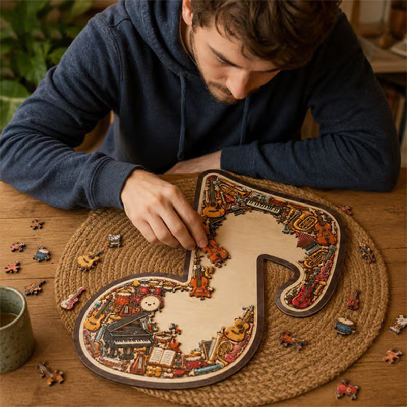 🎶AEXZR® Wooden Musical Note Jigsaw Puzzle🧩