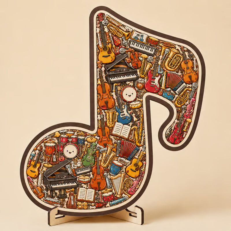 🎶AEXZR® Wooden Musical Note Jigsaw Puzzle🧩