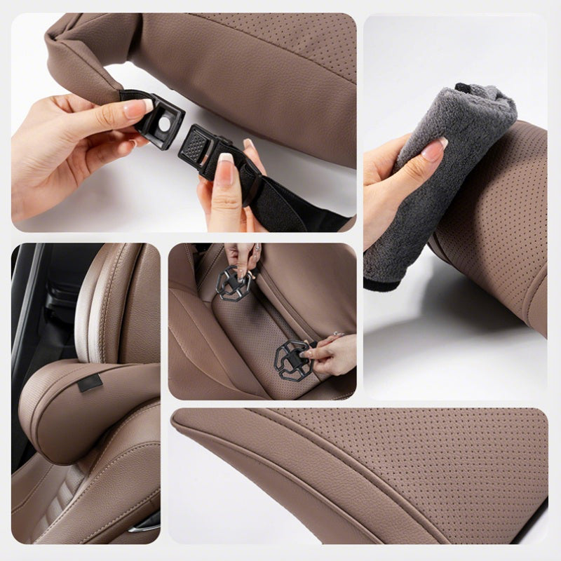 AEXZR® 🚗Ergonomic Headrest and Lumbar Support Set for Car Seats