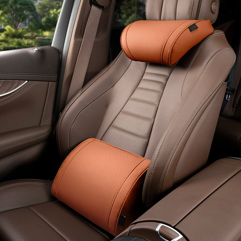AEXZR® 🚗Ergonomic Headrest and Lumbar Support Set for Car Seats