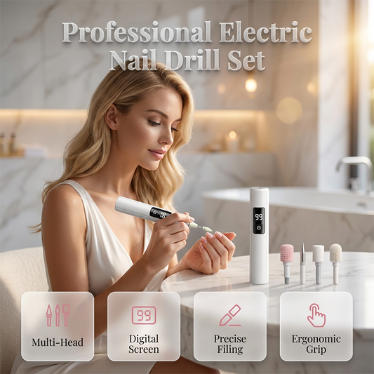 AEXZR®🥳2026 HOT SALE🥳💞50K+ SOLD!💅✨ 50% OFF! Professional Electric Nail Polisher – Smooths thick nails, 99-speed display. Multiple heads for shaping & buffing. Salon at home! 🌟💎