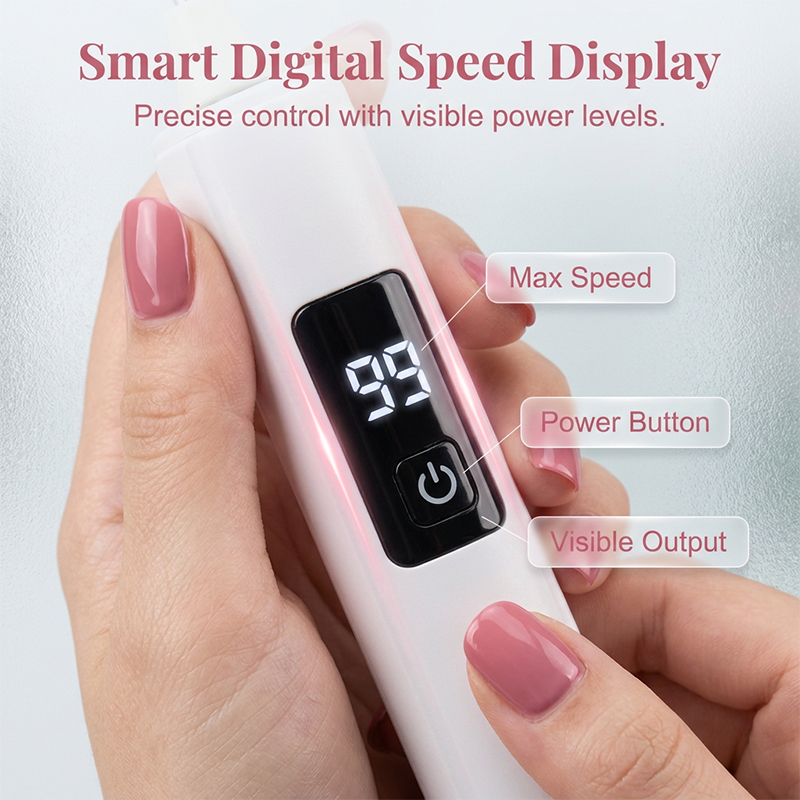 Limited Stock!!! AEXZR®🥳2026 HOT SALE🥳💞50K+ SOLD!💅✨ 50% OFF! Professional Electric Nail Polisher – Smooths thick nails, 99-speed display. Multiple heads for shaping & buffing. Salon at home! 🌟💎