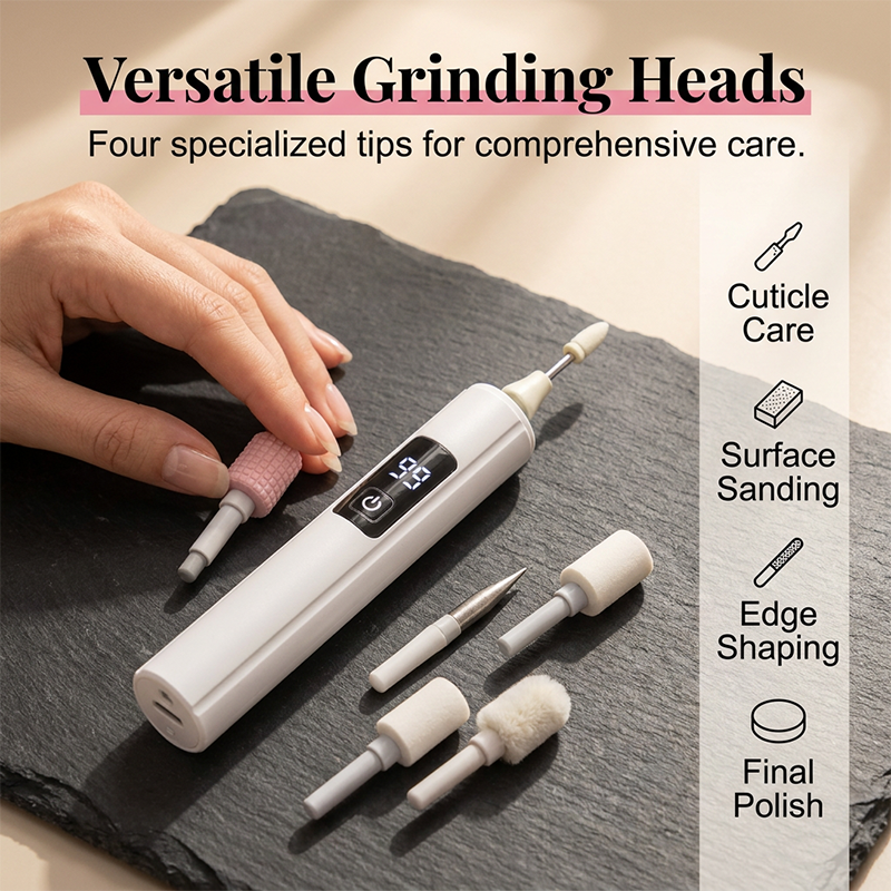 Limited Stock!!! AEXZR®🥳2026 HOT SALE🥳💞50K+ SOLD!💅✨ 50% OFF! Professional Electric Nail Polisher – Smooths thick nails, 99-speed display. Multiple heads for shaping & buffing. Salon at home! 🌟💎