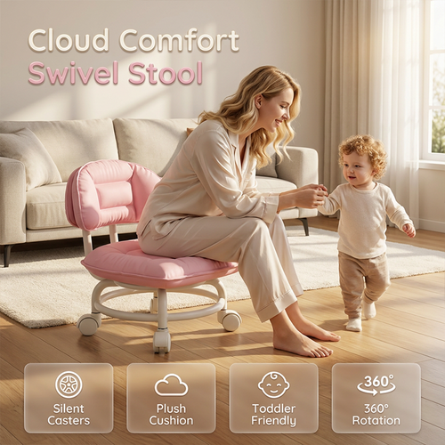 Limited Stock!!! 🪑50% OFF NOW! ⏰ Rolling Low Stool with Backrest – Padded seat & silent casters – Perfect for workshops, garages or studios – comfortable and mobile 🛠️✨