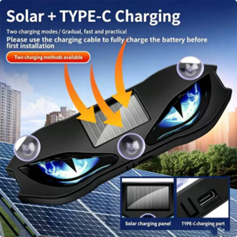 Limited Stock!!! 🎉 2026 Sale — Over 20,000 Sold! 🚗AEXZR® Solar LED Car Warning Light – Devil Eye Design 🔥