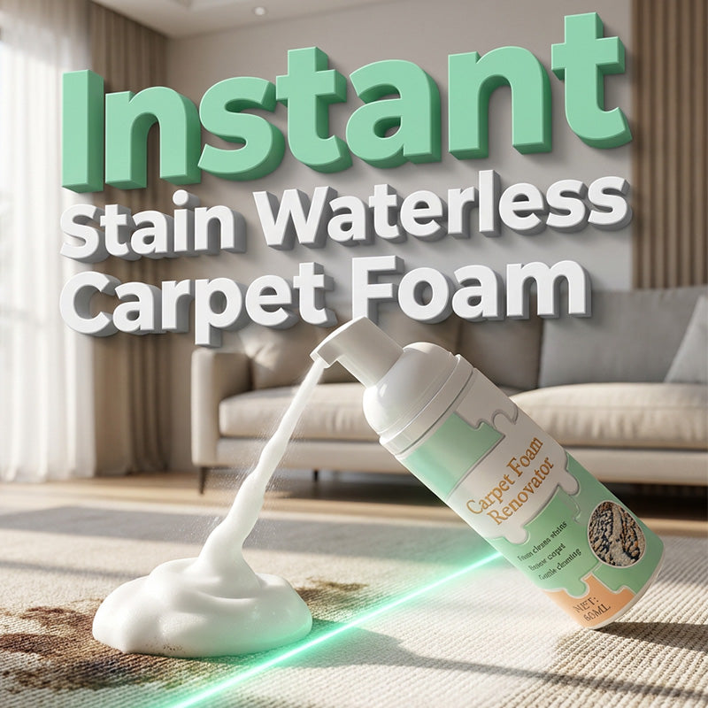 AEXZR® Waterless Carpet Foam Stain Remover with Towel