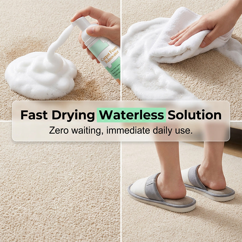 AEXZR® Waterless Carpet Foam Stain Remover with Towel