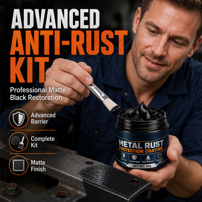 Limited Stock!!! AEXZR® 🥳2026 HOT SALE🥳💞50K+ SOLD!🔧🏠 60% OFF! AEXZR® Metal Rust Protection Black Repair Paste – Restores rusty gates, railings & tools. Forms protective coating – no need to replace! 🛡️✨