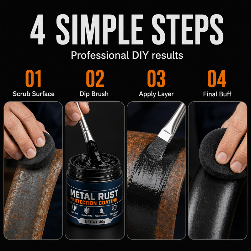 Limited Stock!!! AEXZR® 🥳2026 HOT SALE🥳💞50K+ SOLD!🔧🏠 60% OFF! AEXZR® Metal Rust Protection Black Repair Paste – Restores rusty gates, railings & tools. Forms protective coating – no need to replace! 🛡️✨