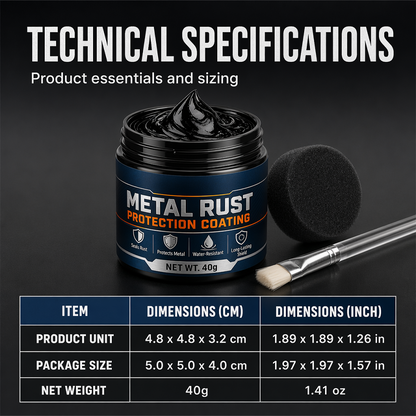 Limited Stock!!! AEXZR® 🥳2026 HOT SALE🥳💞50K+ SOLD!🔧🏠 60% OFF! AEXZR® Metal Rust Protection Black Repair Paste – Restores rusty gates, railings & tools. Forms protective coating – no need to replace! 🛡️✨