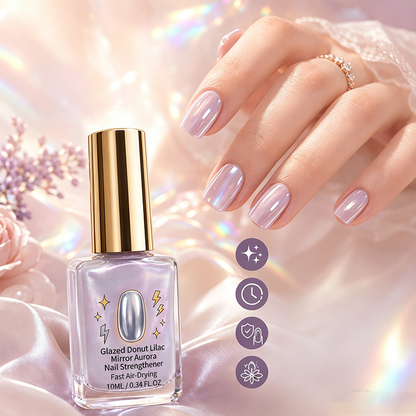 AEXZR®🔥Last Day Buy 1 Get 1 Free $ 9.99 Each🔥💜✨Lilac Glossy Mirror Nail Strengthener