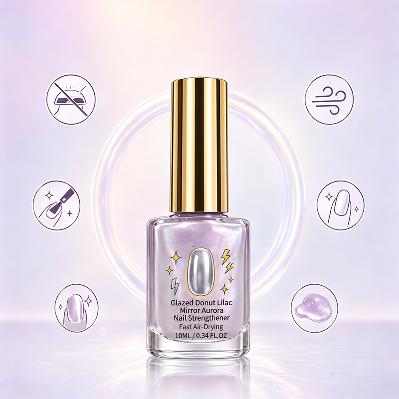 AEXZR®🔥Last Day Buy 1 Get 1 Free $ 9.99 Each🔥💜✨Lilac Glossy Mirror Nail Strengthener