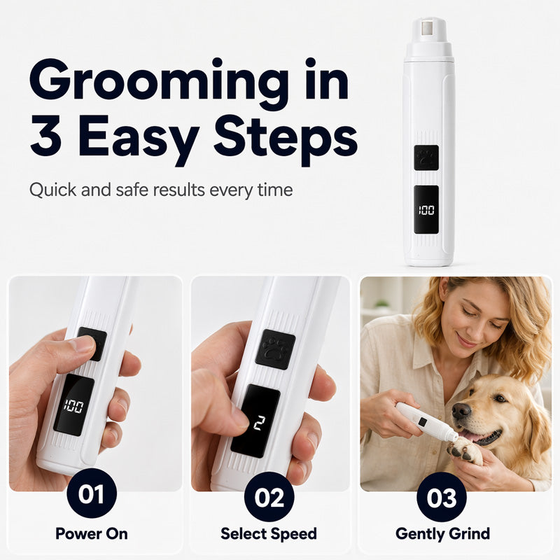 Limited Stock!!! AEXZR®  Electric Pet Nail Grinder with LED Power Display