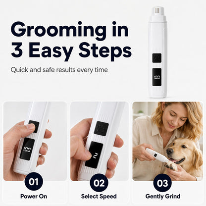 Limited Stock!!! AEXZR®  Electric Pet Nail Grinder with LED Power Display